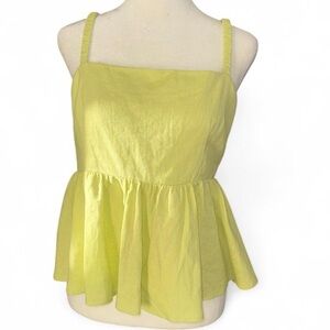 Women’s Woven Peplum Tank Top